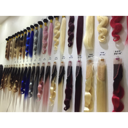 Double Drown Grade 8A 9A 10A Peruvian Hair Human Natural Black Tape Hair Extensions Human Hair Extensions